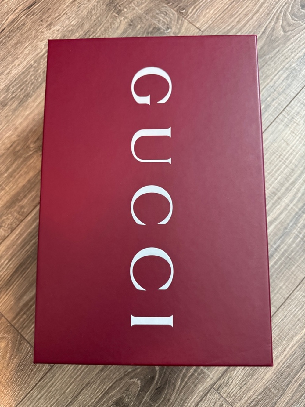 Gucci Silver GG Supreme Sneaker with Red & Navy Stripe - Picture 8 of 9
